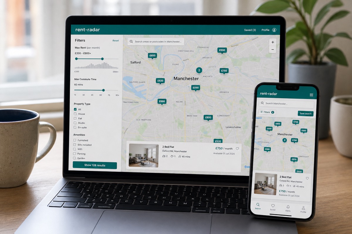 rent-radar — student lettings mapped with commute times